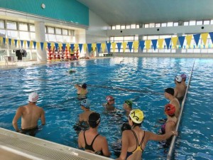 泳ぎ込みは泳力によるグループに分け練習となりますので、初心者でも安心して参加できます。